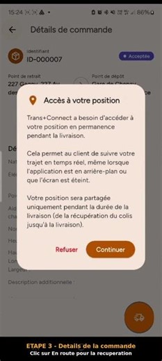 Trans+Connect – Démonstration du tracking GPS en temps réel