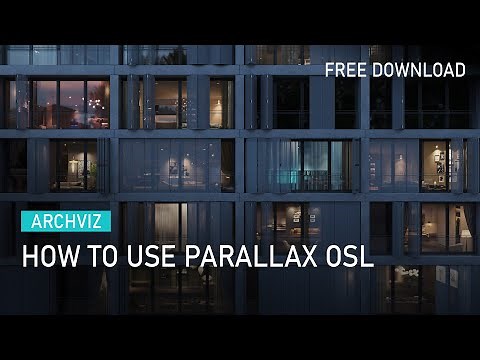 ARCHVIZ | How to use Parallax OSL to create Interior in one polygon [ Free Download Scene ]