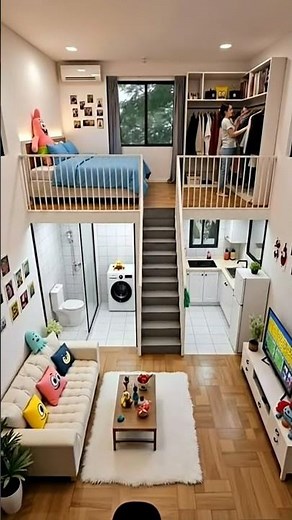 Tiny Loft Apartment Tour | In Budget Small Space Design 🏡✨