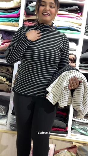 Lining High Neck Fashion in Indigo Color