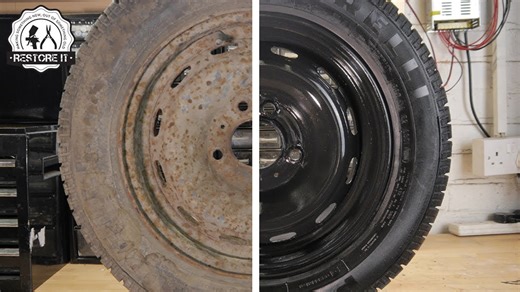 Rusty Spare Wheel Restoration – Back to Like-New