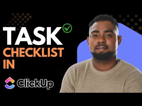 How to Create a Task Checklist in ClickUp | Tutorial for Beginners