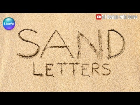 Sand Letter Canva Tutorial Typography Design