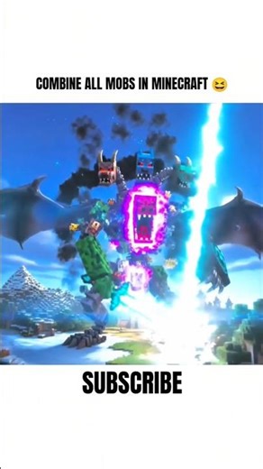 combine all mobs in Minecraft 😱 #minecraft#minecraftgameplay #gaming#explore#shortsfeed #minecraft