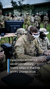 Ukrainian military personnel shared their experience in using FPV drones in combat operations with representatives of the Australian Defence Force and the Swedish Armed Forces as part of Operation INTERFLEX in the United Kingdom. This multinational training program makes extensive use of drone technology to enhance troop readiness and effectiveness in addressing the challenges of the modern battlefield. | Defense Media
