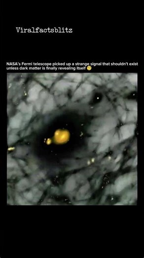 What you're watching is NASA’s first real hint of dark matter 🕳️ #DarkMatter