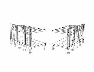 24' X 12' Settlers Home Tiny House Cabin With Loft DIY Plans