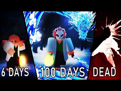 Spending 100 days as SABITO In Project Slayers