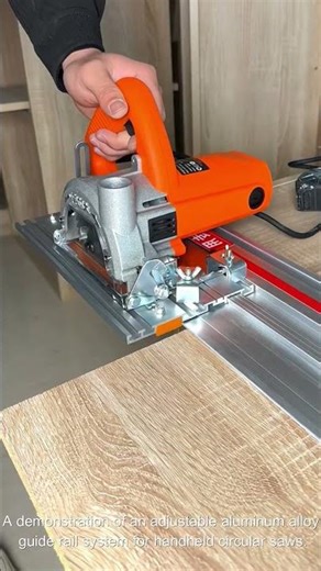 Using an Aluminum Track for Straight Wood Cuts