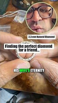 3mm Diamond Search for an Eternity Band #diamond #shorts