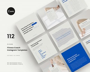 56 Instagram Post Templates • 56 Corresponding Instagram Story Templates • Social Media Bundle • Fully Customizable Canva Templates - Etsy
