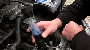 14K views · 434 reactions | Using a chemical test kit to check for the presence of CO2 gases from the combustion chamber, in the cooling system. Here is a link to a video I did on YouTube comparing the chemical test and 5 gas analyzer test on a known bad head gasket car https://www.youtube.com/watch?v=k5VVcNKAK6U | ScannerDanner | Facebook