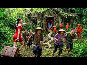 Time Lapse 72 Hours: Haunted House Cleanup Reveals Giant Python As Villagers Run In Terror!
