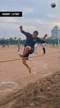 3 Feet Girls High Jump Training 😡 || #shorts , #highjump , #technique , #ytshorts