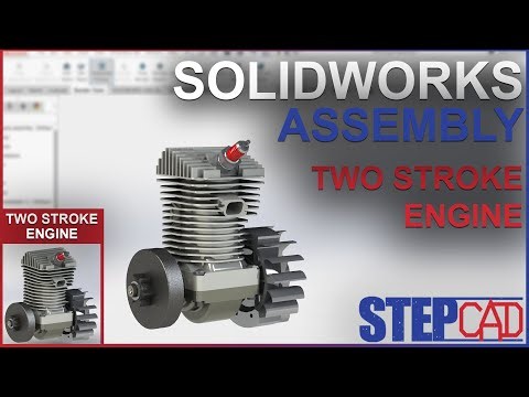 Two Stroke Engine Assembly | Two Stroke Engine | SolidWorks Tutorial | CAD Tutorial