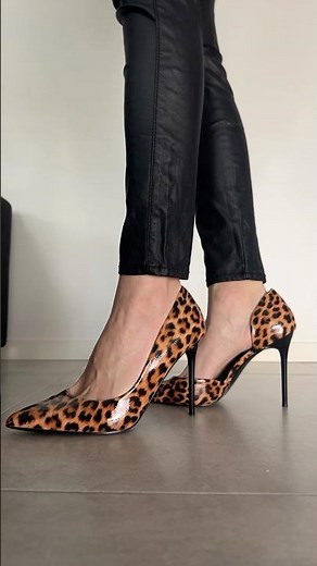Leopard Print High Heels – Elegant Stiletto Shoes Fashion Walk #heels #highheels