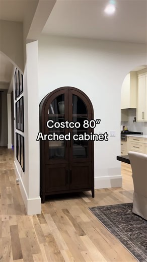 Beautiful Arched Solid Wood Cabinet at Costco
