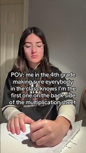 Used to be so competitive in the 4th grade math #school #college #studytok