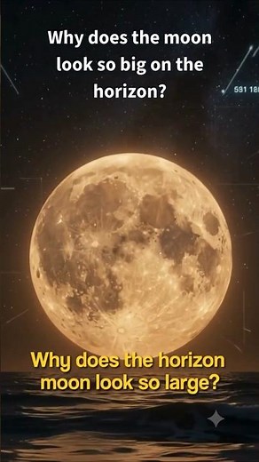 Why the Rising Moon Looks Huge Is Still Unknown