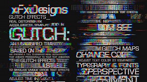 Glitch Text Effects Toolkit   30 Title Animation Presets