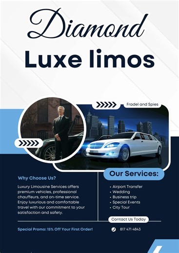 Diamond Luxe Limos | Premier Chauffeur & Limo Service in Dallas-Fort Worth #dallaslimo #diamondluxe
