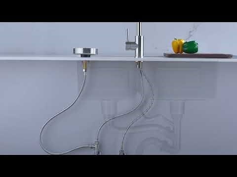 How to Install Glass Rinser for Kitchen Sink, FONTOP Cup Washer
