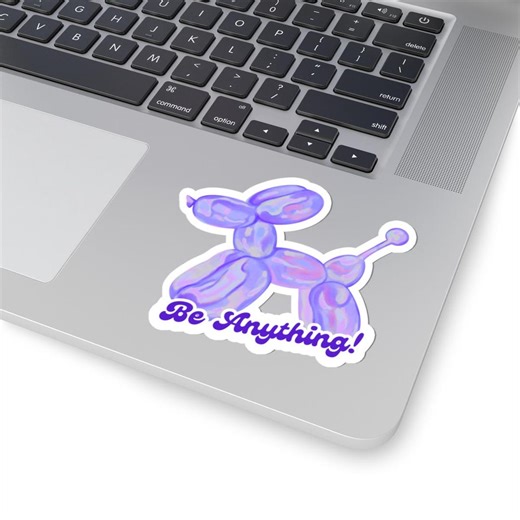 Balloon Dog Sticker | Kiss-cut Sticker - Etsy
