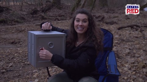 Cooking Bagel Bites in the Woods Thanks to Coleman Gear