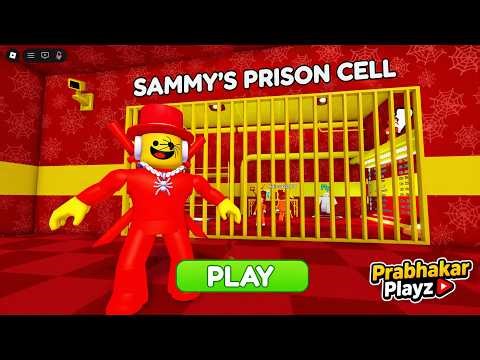 SAMMY'S PRISON CELL | NO DEATH Walkthrough | Roblox | PRABHAKAR PLAYZ #roblox #cartoon #walkthrough
