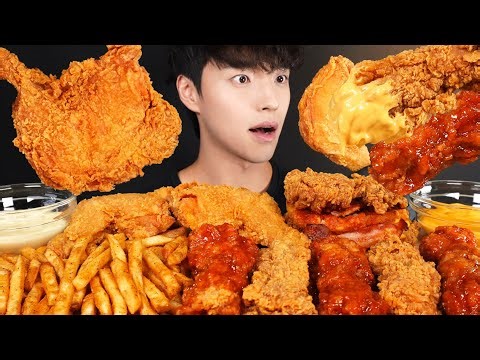 ASMR MUKBANG KFC CHICKEN & BURGER MUKBANG COMPILATION CHICKEN, BURGER, PIZZA, HOT DOGS