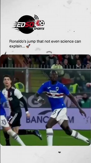 Ronaldo's Gravity Defying 2.56m Jump vs Sampdoria! 🚀 #ronaldo