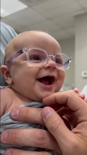 Baby Wears Glasses for the First Time & Sees the World Clearly | Emotional First Reaction 🥹❤️