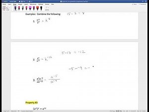 Properties of Exponents - Dr. Hirsch, Jenna