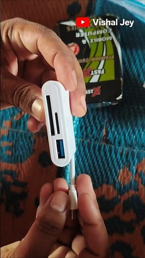 multi USB card reader type c unboxing #otg #usbcannector