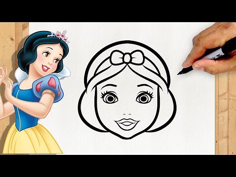 Como Desenhar a Branca de Neve (Passo a Passo)