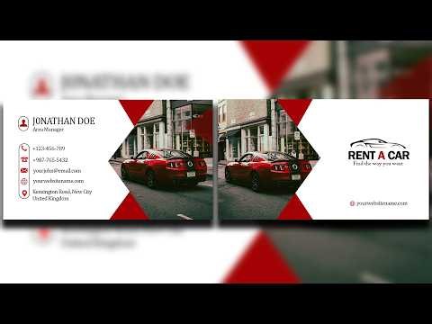 Professional Visiting Card Design | Photoshop Tutorial