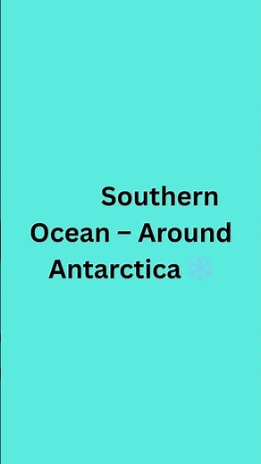 👋 Kids, let’s learn the 5 Oceans of the World in 1 minute! 🌊