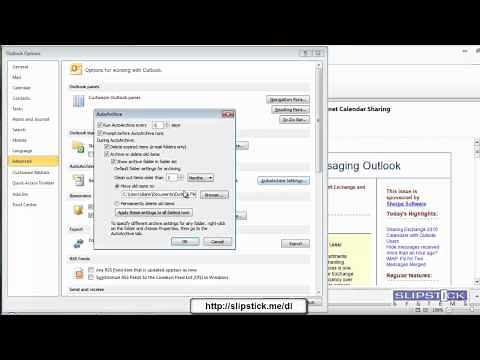 Empty Outlook's Deleted Items Automatically