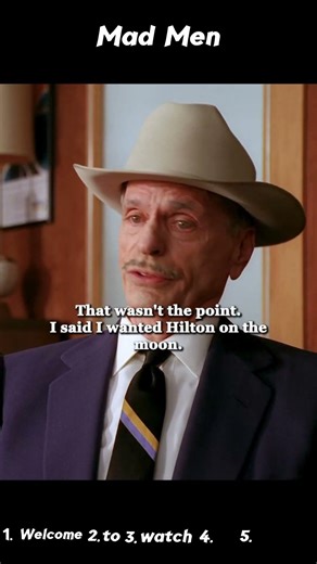Mad Men (TV Series) | Don’s Hilton Pitch Gets Crushed by “I Want a Hilton on the Moon” 🌙🏨