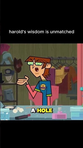 the only person wiser than harold is mr coconut #totaldrama #totaldramaisland