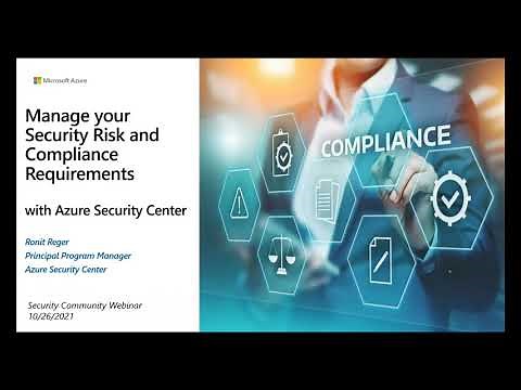 Manage Your Security Risk and Compliance Requirements in Azure Security Center