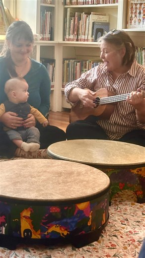 Our Baby Time group had a special guest from Hudson Valley Music Together director, Deanna! Introducing music at an early age is so important for brain development, and babies LOVE it!! #community #librariesofinstagram #stoneridgelibrary #ulstercountyny #musictogether #musictogetherclass #babieslovemusic | Stone Ridge Library