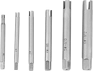 High Speed Steel Broken Tap Extractor Broken Screw Extractor Extractor A B C 3 Optional Set(6Pcs)