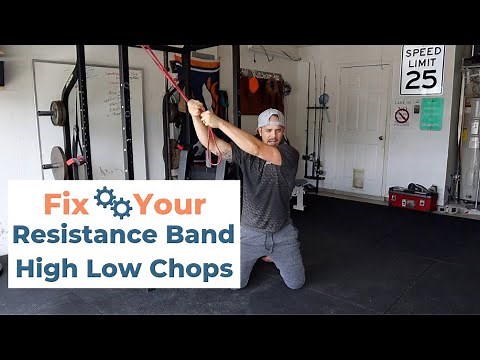 The Right Way To Do Resistance Band High Low Chop