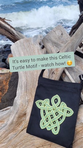 🐢 Easy Celtic Turtle crochet project!