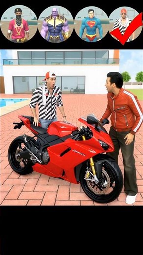 Bike Gift Challenge In Indian theft auto All Characters #shorts #gaming #gta #viral