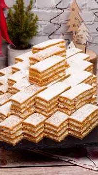 Prăjitură cu cremă de smântână și nucă #prajitura #retete #prajituri #retetetraditionale