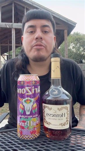 Hennessy & Arizona Fruit Punch?