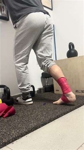 Ankle mobilisation with voodoo band