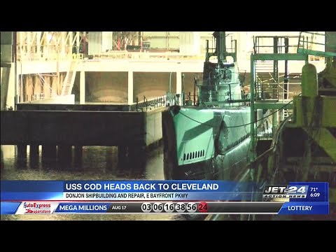 Watch: WWII Submarine USS COD heads back to Cleveland